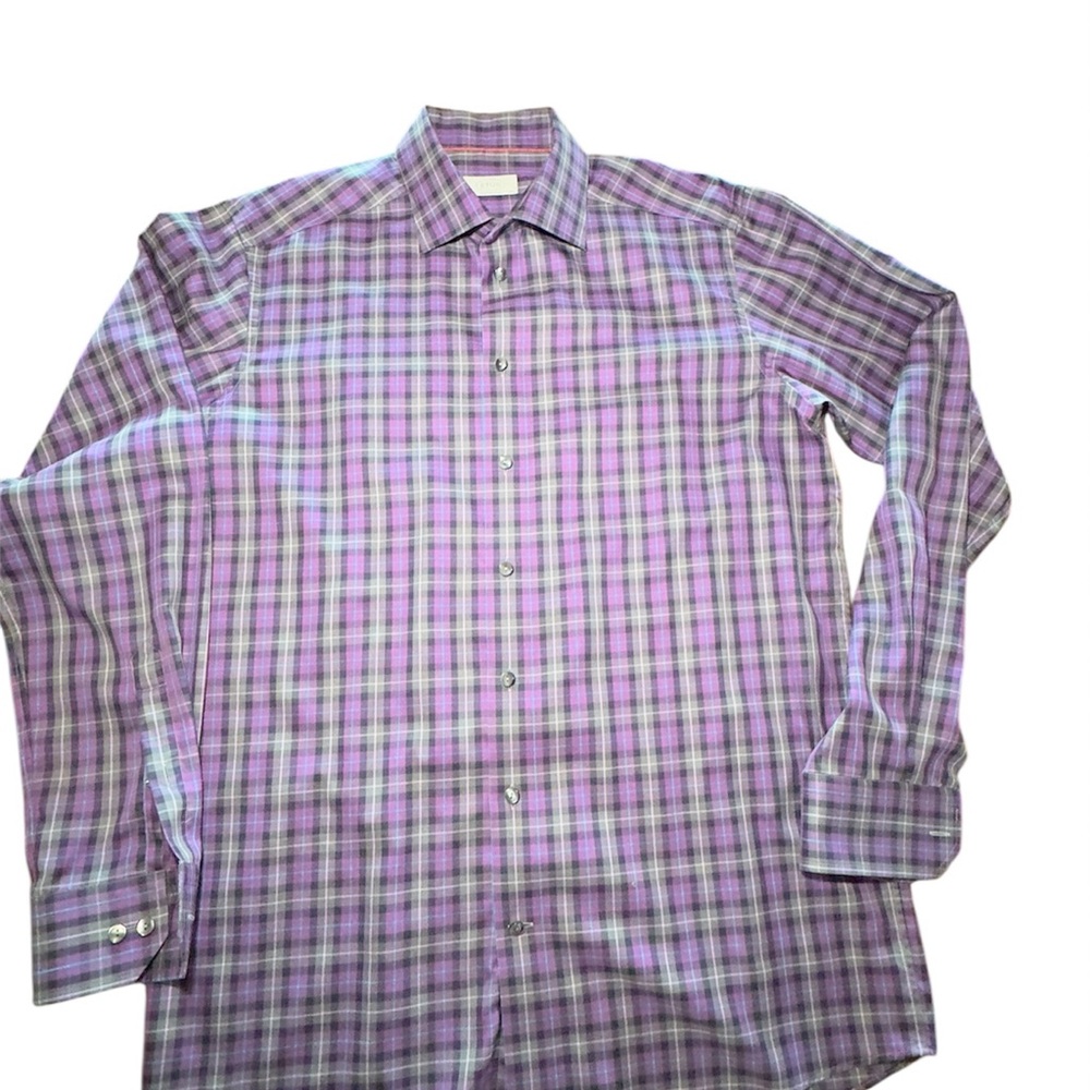 ETON Purple Plaid Shirt